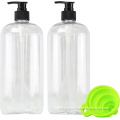 Plastic transparent Empty Cosmetic Body Lotion Bottles